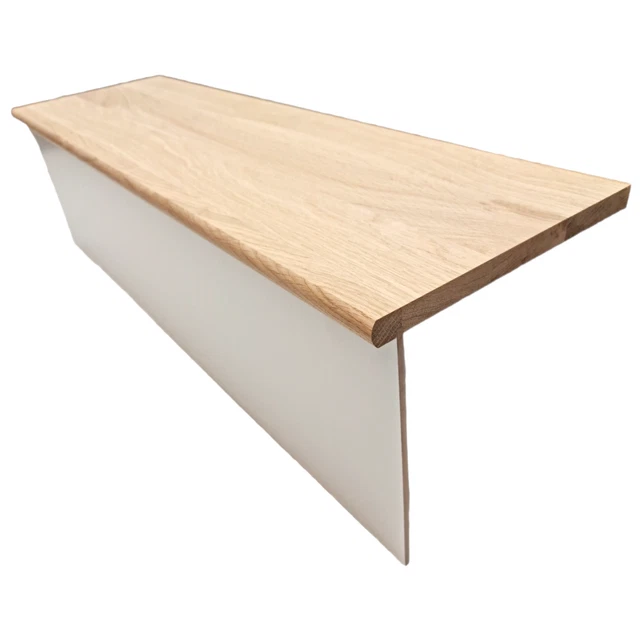 OAK STAIR TREAD and White Primed Riser Cladding Kit 22mm CHEAPEST ON