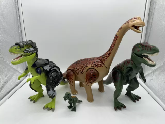 Playmobil 5231 Dinosaurier Brachiosaurus Tyranosaurus Mecha T-Rex Zustand Gut