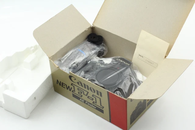 NEAR MINT IN BOX Canon NEW F-1 AE Finder 35mm SLR Film Camera + Strap From JAPAN 2