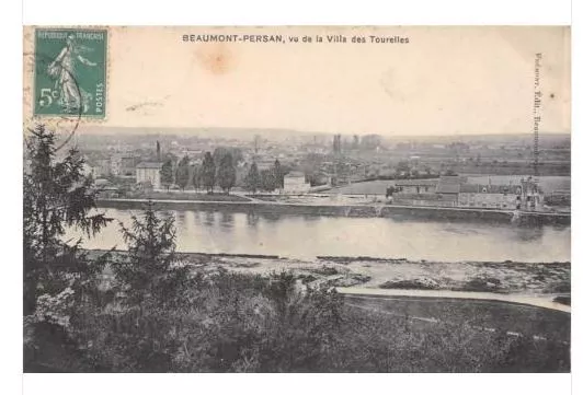 Cpa 95 Beaumont Persan View From The Villa Des Turrelles