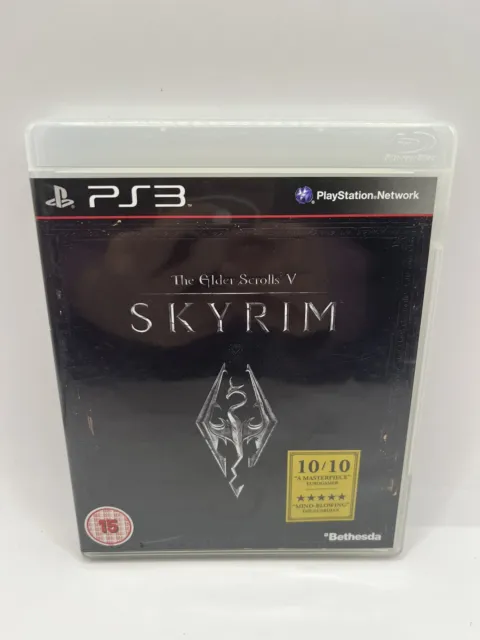 Skyrim The Elder Scrolls V 5 PS3 PlayStation 3 Game Complete Manual And Map PAL