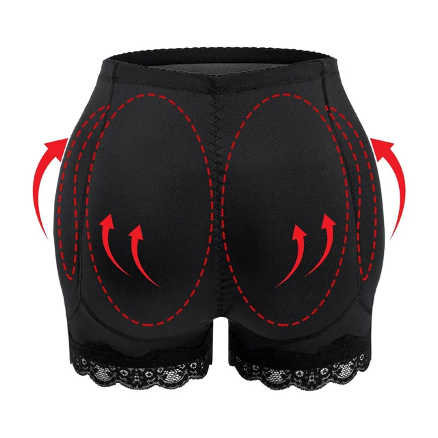 WOMEN PADDED PANTIES Seamless Bum Butt Lifter Hip Enhancer Body Shaper ...