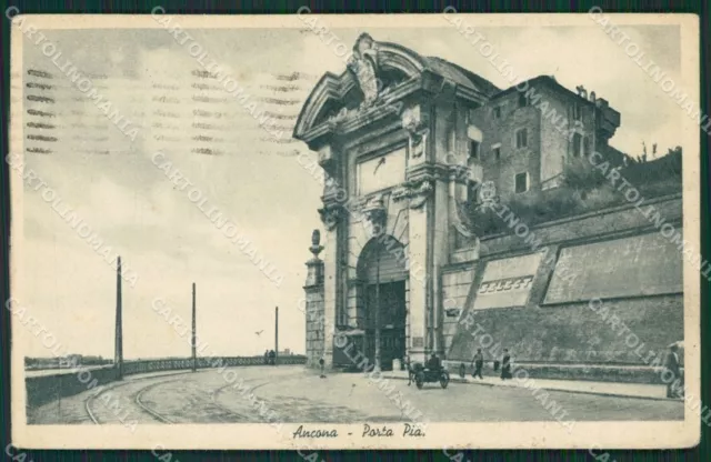 Ancona Città ABRASA cartolina KV1642