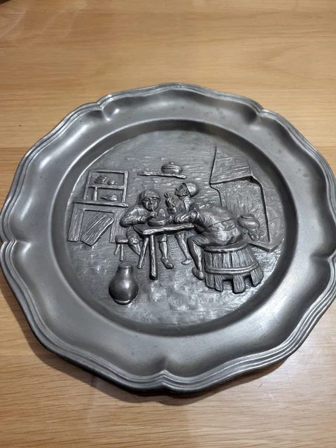 Ancenne assette décoratve en porcelane et étan . Méter | Etsy