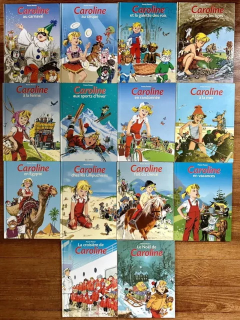 Lot de 14 albums rares livres Caroline bd Pierre Probst anciens vintage Hachette