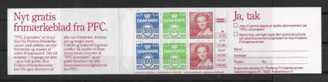 (019) Dänemark 1990 MH 42 postfrisch