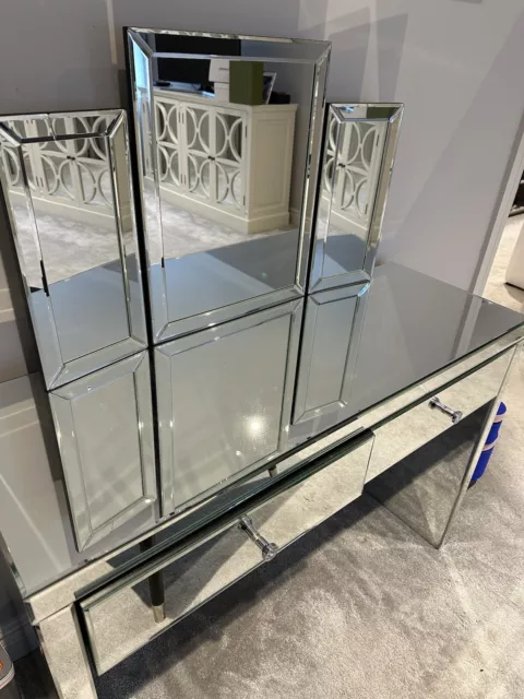 My-Furniture.com Aphrodite Mirrored Dressing Table And Collette Mirror