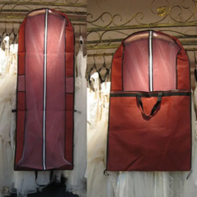 Abiti pieghevole appeso borsa portaoggetti abito da sposa copertura protettiva copri indumento