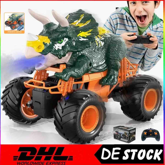Ferngesteuerter Dinosaurier Mit Schießfunktion - Elektronisches Spielzeug Mit Rauch, Licht & Sound Für Kinder