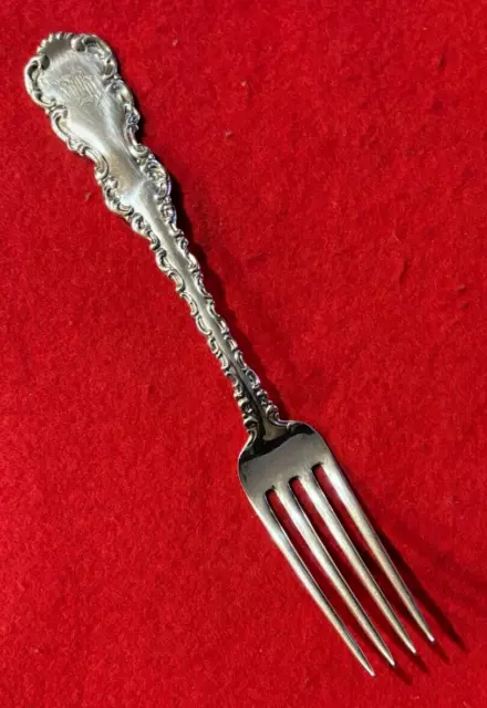 Whiting Mfg. Louis Xv Sterling Silver 6 7/8" Place Fork - Monogrammed