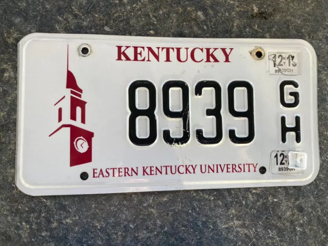 Eku Eastern Kentucky University License Plate Expired Free Shipping! 243