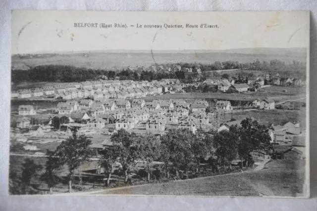 Cpa carte postale Belfort nouveau quartier route d'essert 1938