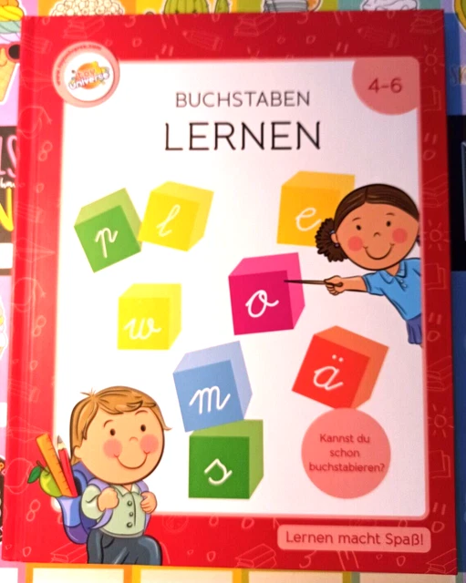 LEHRBUCH BUCHSTABEN LERNEN für Kinder 4-6 Jahren, Lernbuch Buchstaben ...