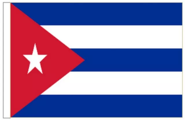 Cuba Sleeved Courtesy Flag ideal for Boats 45cm x 30cm