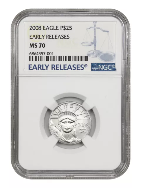 2008 $25 Statue of Liberty NGC MS70 (Early Releases)