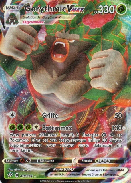 Coffret 10 Cartes Pokémon Gorythmic V 022/264 – Mille Poings / Fusion Strike – VF Scellé