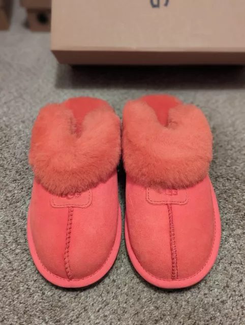 Ugg Women's Coquette Slippers Size US 8 Color Nantucket Coral