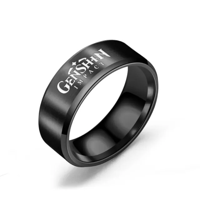 Genshin Impact Fashion Cosplay Couple Finger Ring Accessories Anime Gifts #8