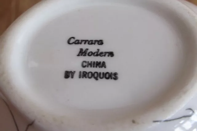Carrara Modern by Iroquois Black and White Cup Plate Coffee Cup FREE SHIP #2098 2