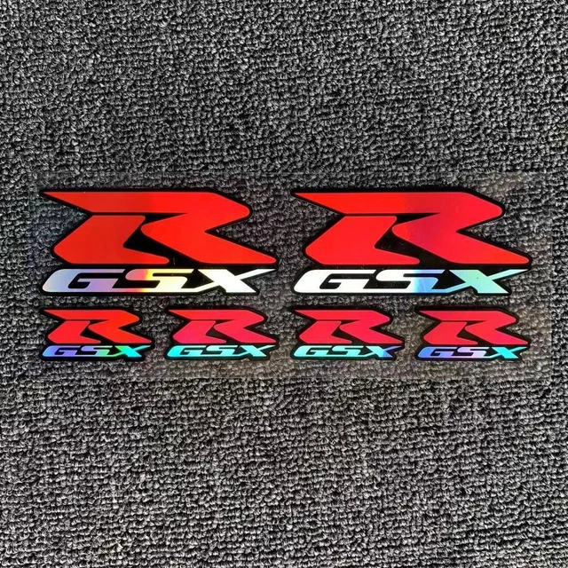 4 PCS Motorcycle Car Scratch Waterproof Reflective Sticker Decal For SUZUKI GSXR
