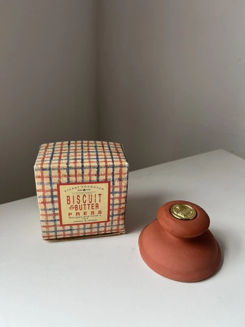 Cardo pressa burro/biscotti vintage Stuart Houghton Terracotta Scozzese