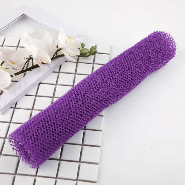 Spugna doccia portatile nylon africano spugna elastica morbida per uso quotidiano