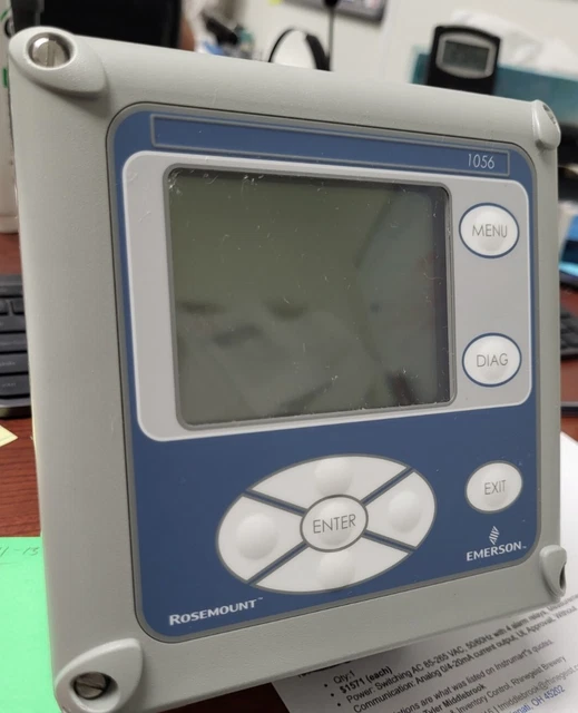 Rosemount 1056-01-22-32-AN-UL Dual Input Analyzer pH/ORP/ISE; Analog 4-20mA