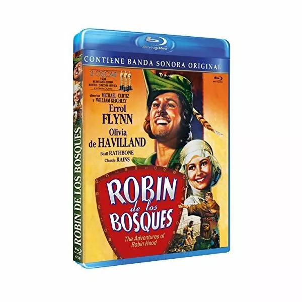 Blu-ray Neuf - Robin de los Bosques BD 1938 The Adventures of Robin Hood