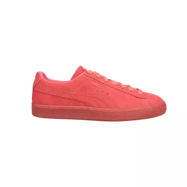 Puma Suede Classic Mono Iced Lace Up  Youth Boys Pink Sneakers Casual Shoes 3814