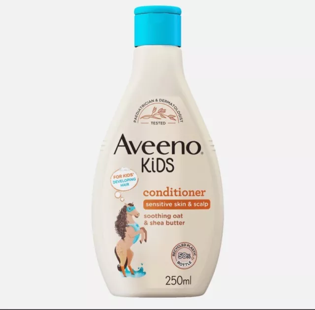 Aveeno Baby Kids Conditioner 250ml | Enriched with Soothing Oat & Shea Butter