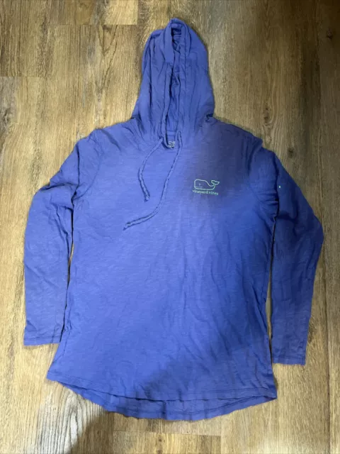 Women’s Vineyard Vines Hooded Small Blue Whale Logo Hoodie