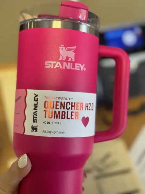 Stanley 40 Ounce Tumbler With Handle (Hot Pink Ombré) Camelia Gradient ￼