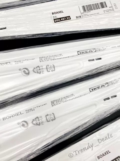 SET of 6 - Ikea BOAXEL Bracket for Shelf, Steel, White 15 ¾" 604.487.33 - NEW 5