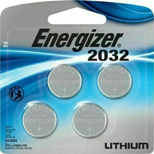 Lot of 4 Energizer ECR2032 Genuine Fresh Date CR2032 2032 Lithium 3V Batteries