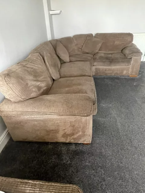 Large Corner Sofa  Large Settee and a Swivel Chair