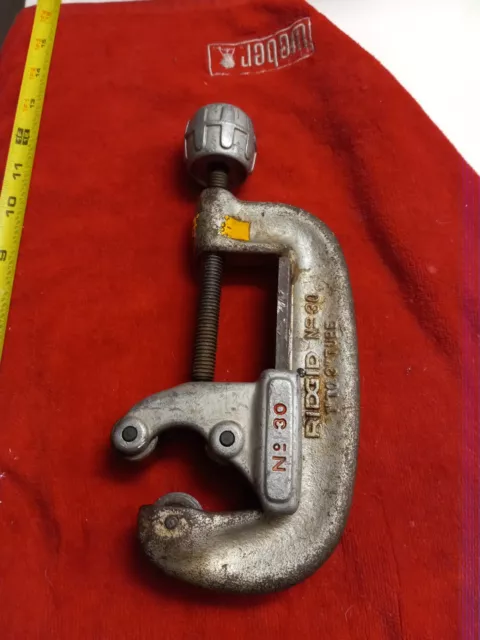 Ridgid No. 30 Heavy Duty Pipe Tube Cutter 1"-3" Vintage Made In USA Preowned