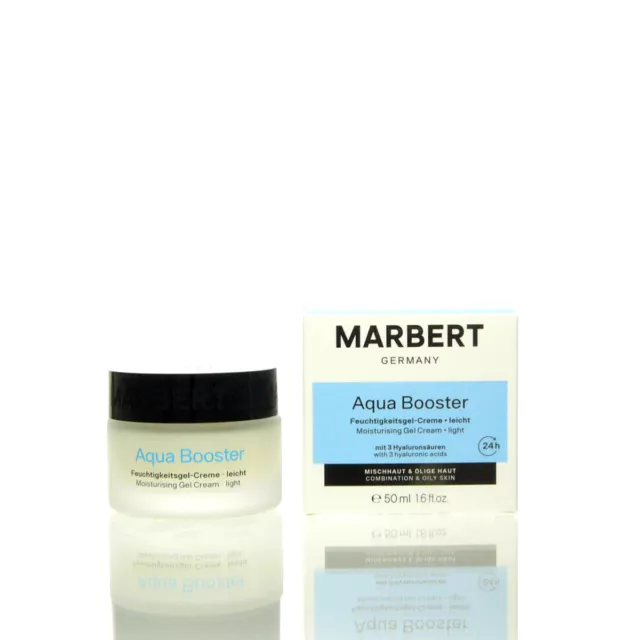 (399 EUR/l) Marbert 24h Aqua Booster Moisturizing Gel Cream 50 ml NEU OVP