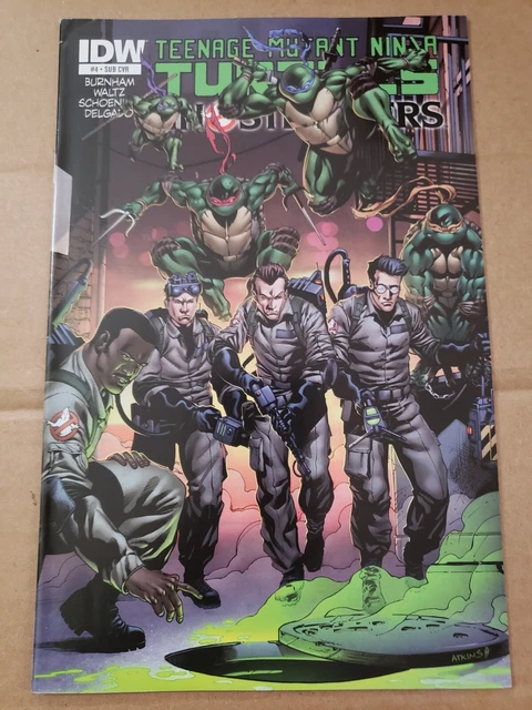 TEENAGE MUTANT NINJA TURTLES GHOSTBUSTERS #4 Sub 2015 VG+