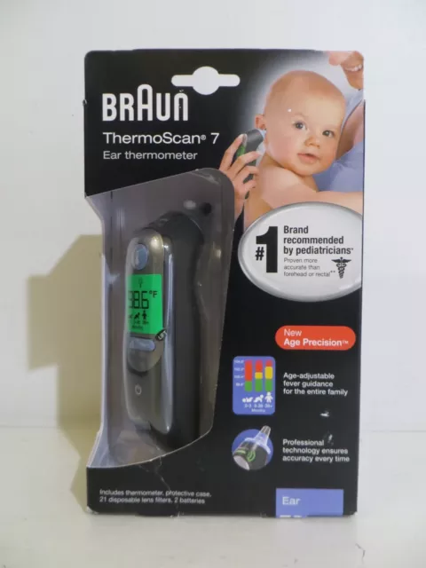 (MA6) Braun IRT6520US Battery Powered Infrared Digital In Ear Thermometer