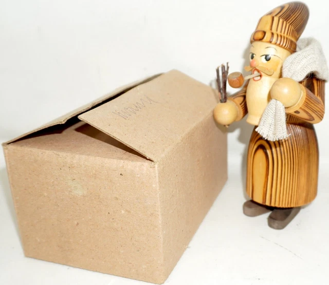 Räuchermann Räuchermännchen Weihnachtsmann Erzgebirge 17cm GERAUCHT TOP