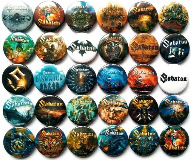 SABATON Pin Insignias de botón The Great War The Last Stand Carolus Rex Heroes