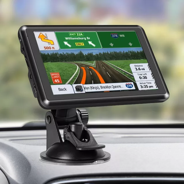 E# 5 Inch HD Touch Screen Car Monitor Mini USB TF Portable Navigator Speeding Al