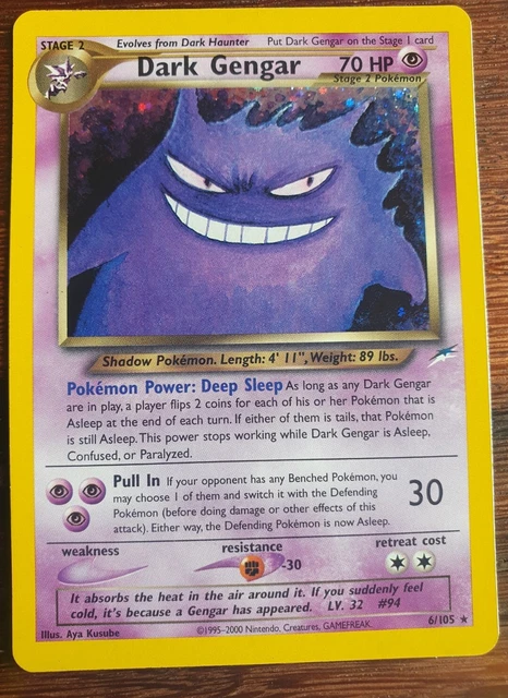 Pokemon Dark Gengar 6/105 Neo Destiny - WOTC - 2002 Holo Rare