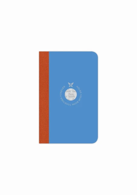 Flexbook smartbook foderato 160 pagine copertina carta ecologica 9*14 cm/foderata/blu
