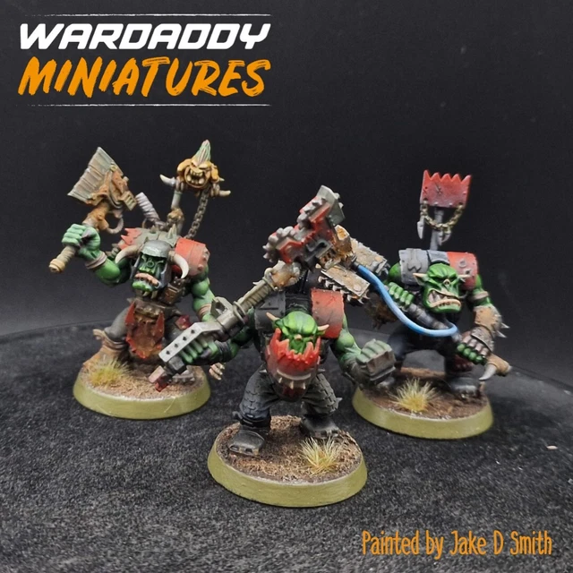 Games Workshop Warhammer 40K Ork War Biker Mob 2008 - Set Di 3 Biker Orki In Plastica Multiparte - 2