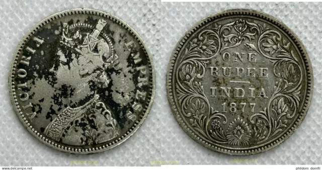 Mon-3523 India 1877 India 1877 One Rupee