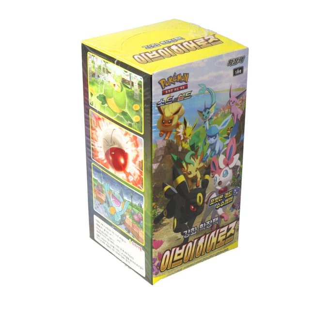EEVEE HEROES EVOLVING Skies Booster Box Korean Pokemon Cards TCG New