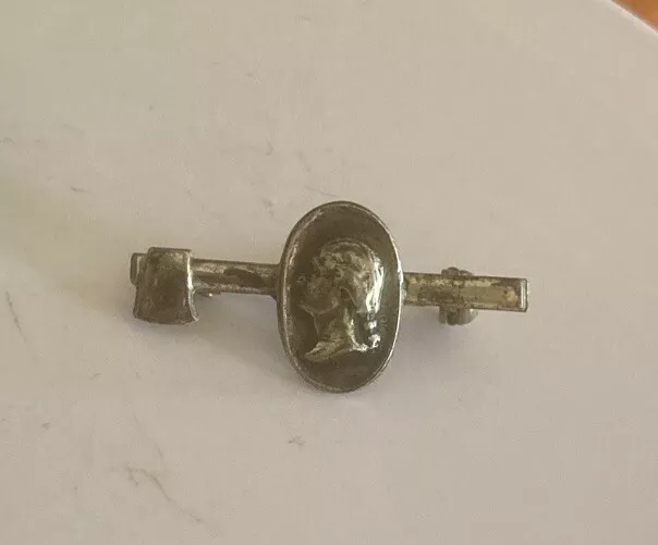 Antique George Washington Axe Sterling Silver Political Pin President Bust