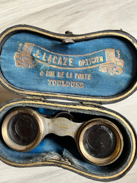 Jumelles De Théâtre En Métal Champagne - Grossissement X3, Objectif 25 Mm, Avec Chaîne De Portage - Idéal Opéra Et Concerts - 2