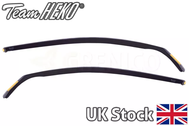 VW Golf mk5 3door hatchback 2004-2009 wind deflectors 2pc HEKO TINTED